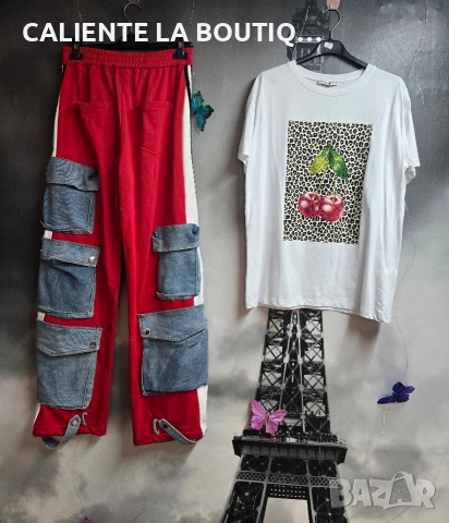 Дамски дънки с карго джобове , снимка 4 - Дънки - 54235558