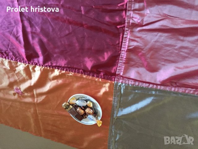 Красив сатенен тишлайфер- 4 цвята, бродерия, снимка 1