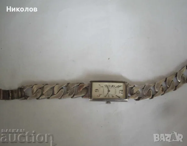ROEN 100 ГОДИШЕН СРЕБЪРЕН ШВЕЙЦАРСКИ ЧАСОВНИК, снимка 4 - Мъжки - 55898079