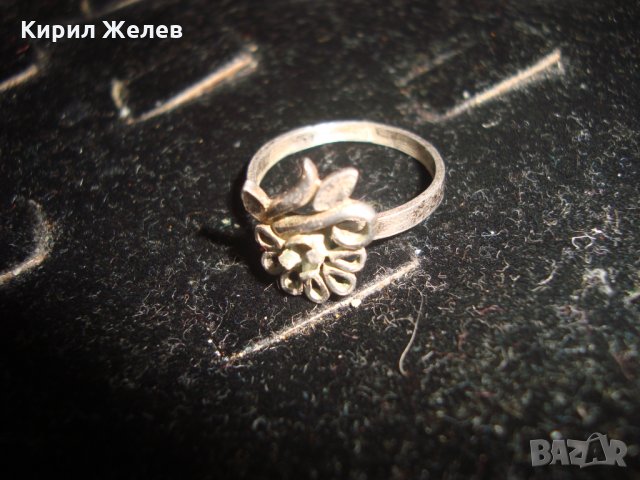 СРЕБЪРЕН ПРЪСТЕН - ЦВЕТЕ МАЙСТОРСКА ИЗРАБОТКА 17139, снимка 3 - Антикварни и старинни предмети - 31557464