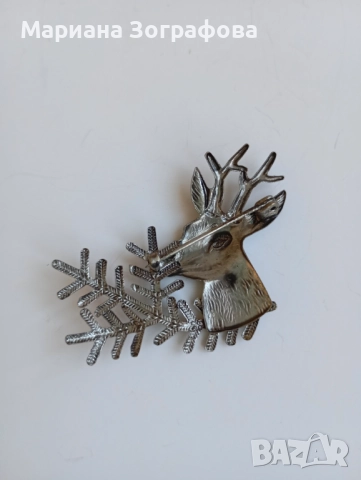 Старинни брошки 7 бр., - Сребърни обеци и медальони 1970-80, Пръстени с чешки камъни "Оптима" 80 г., снимка 8 - Антикварни и старинни предмети - 48819592