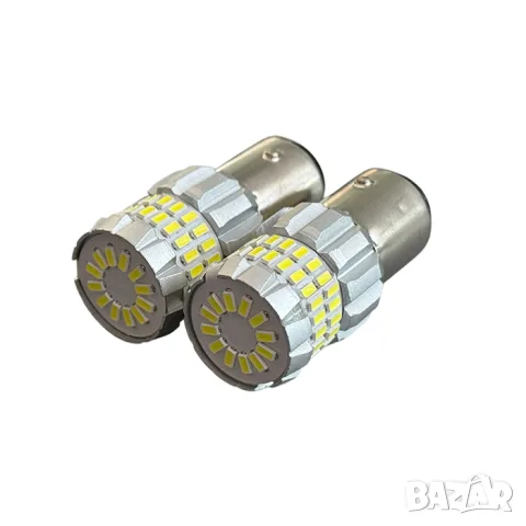 LED крушки BA15D 21/5W с 60 диода, бели – 2 бр.
