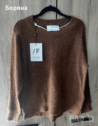 Selected Femme нов пуловер алпака, снимка 1 - Блузи с дълъг ръкав и пуловери - 44805304