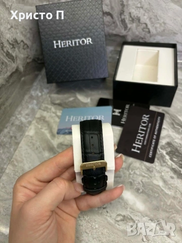 Часовник HERITOR (Gold), снимка 4 - Мъжки - 54062794