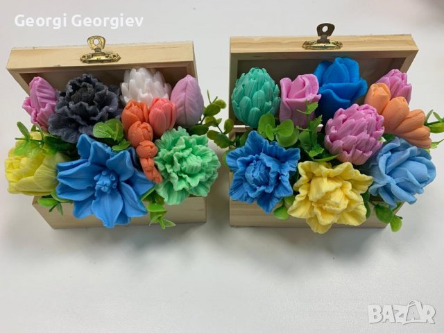 Подаръци от ароматен глицеринов сапун , снимка 7 - Изкуствени цветя - 39888710