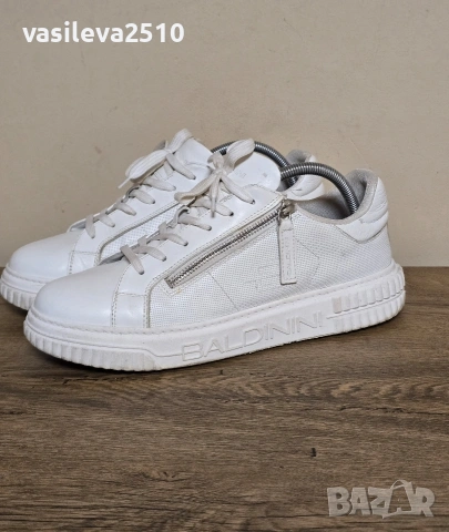 Baldinini оригинални мъжки сникърси от естествена кожа , снимка 4 - Кецове - 53893003