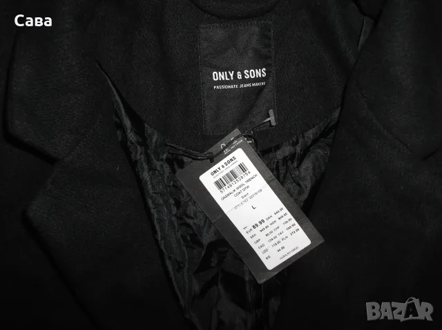 Палто ONLY&SONS  мъжко,Л, снимка 2 - Палта - 56466390