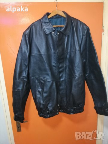 Продовам ново мъжко кожено яке, естествена кожа №50-52