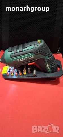 акумулаторна отвертка PARKSIDE PAS 4 D7 + Битове, снимка 6 - Отвертки - 53967534