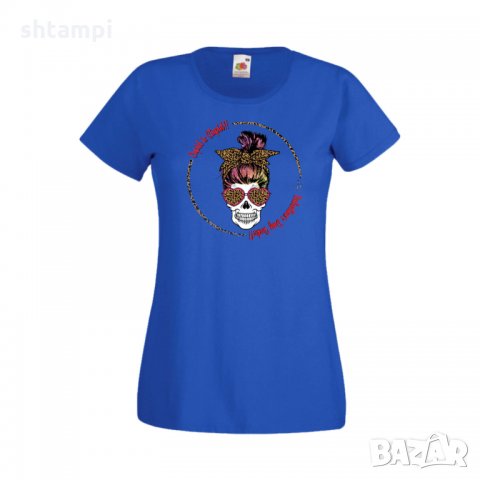 Дамска тениска Свети Валентин Skull Valentine's 10, снимка 2 - Тениски - 35582074