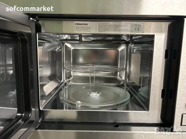 Микровълнова за вграждане Hisense BIM320G41X (20л, Инокс) – С лек транспортен дефект, снимка 3 - Микровълнови - 55707973