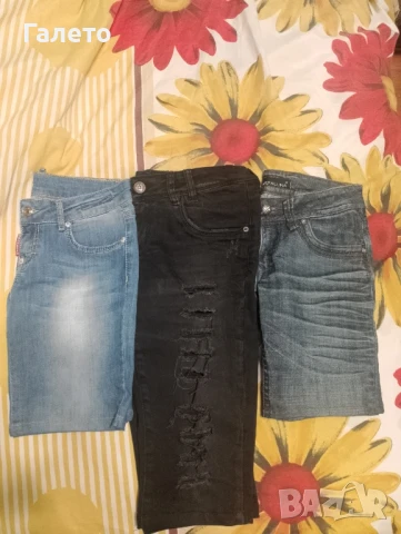Лот от 3 броя къси дънки, бермуди цена 10 лв , снимка 7 - Къси панталони и бермуди - 51222998