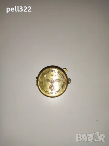 Нацистки кутийки за компас или ръчен часовник, месинг ВСВ, снимка 6 - Антикварни и старинни предмети - 48559610