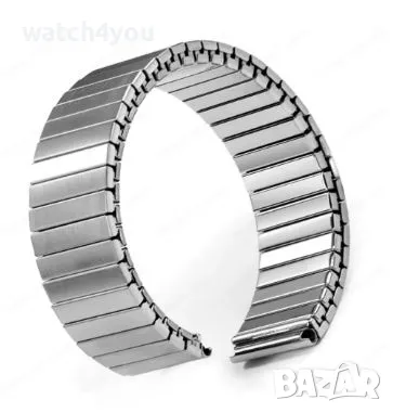 НОВА СТОМАНЕНА ЛАСТИЧНА ВЕРИЖКА ЗА ЧАСОВНИК.РАЗТЕГАТЕЛНИ ЛАСТИЧНИ ВЕРИЖКИ ЗА ЧАСОВНИЦИ VERIJKA, снимка 3 - Каишки за часовници - 23010194
