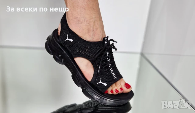 Puma Дамски Спортни Ежедневни Сандали С Връзки Пума От 36 До 41 Номер - Бели Или Черни Код P843, снимка 11 - Сандали - 50834852