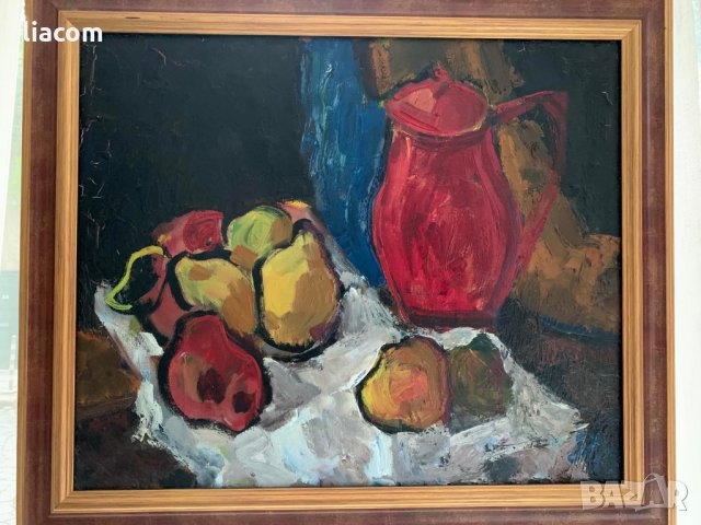 ЕВГЕНИ ЦАНОВ масло/платно натюрморт, снимка 2 - Картини - 33951024