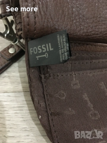 FOSSIL портфейл клъч естествена кожа, снимка 7 - Портфейли, портмонета - 54003307