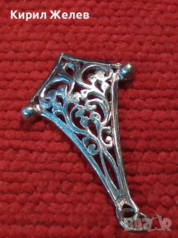 СТАРИНЕН АЖУРЕН ФЛОРАЛЕН СРЕБЪРЕН ПЕНДАНТ СРЕБРО ВИСОКА ПРОБА ХУДОЖЕСТВЕНА РЪЧНА ИЗРАБОТКА 48936, снимка 11 - Антикварни и старинни предмети - 49757316