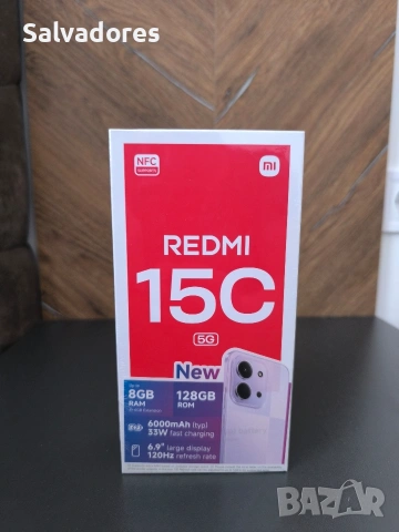 REDMI 15C "Black" Нов Неотварян!!! С Гаранция, снимка 2 - Xiaomi - 54301198