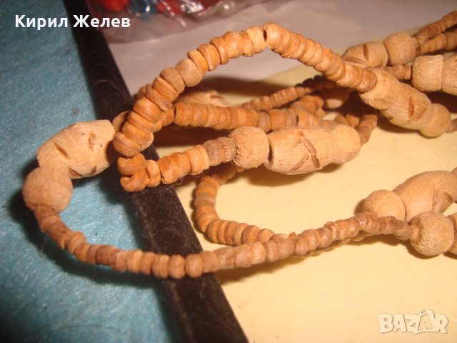 ХЕНД МЕЙД АРТ ОГЪРЛИЦА от ДЪРВЕСИНА ХИПИ СТИЛ ЛЯТНО БИЖУ 26957, снимка 6 - Колиета, медальони, синджири - 35078670