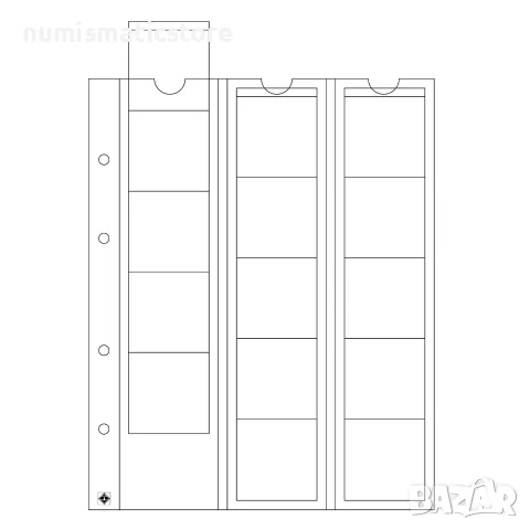 Leuchtturm Optima 42 листи 15 монети до 42 мм /оп.5 бр