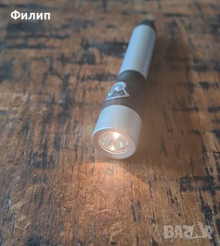 фенерче Марксман Marksman малко сребърно матово метално в кутия, снимка 7 - Къмпинг осветление - 55979956
