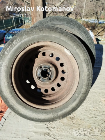 Гуми Семперит 175/65/14, с железни джанти, 40лв за двете, снимка 7 - Гуми и джанти - 52938528