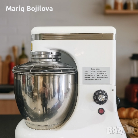 Планетарен миксер ST-BH7 – 7L професионален помощник в кухнята, снимка 5 - Миксери - 51820582