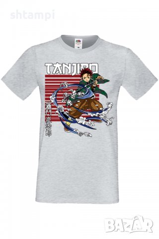 Мъжка тениска Demon Slayer Tanjiro Kamado 01,Анимация,игра,Празник,Повод,