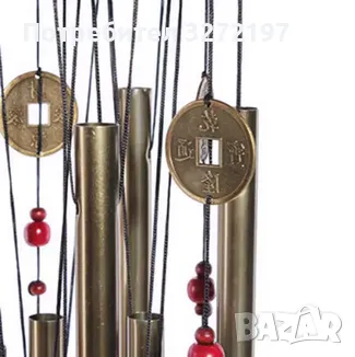 Големи Вятърни Камбанки,с Дървени Акценти - 8 Тръби, снимка 4 - Декорация за дома - 49424001