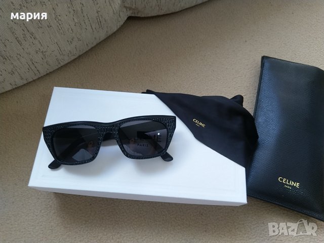 Оригинални слънчеви очила Celine с кроко ефект, снимка 5 - Слънчеви и диоптрични очила - 36970118