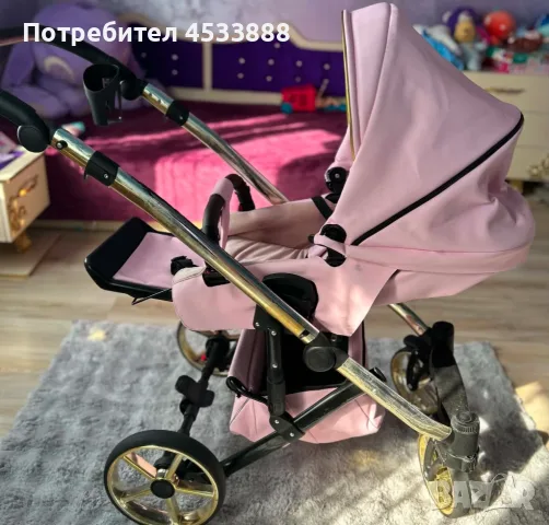 Количка версай 2 в 1 , снимка 4 - Детски колички - 56436715