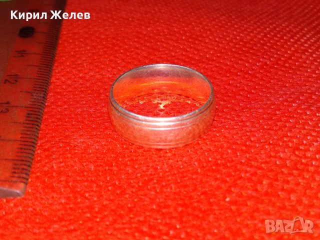 ЕЛЕГАНТЕН СРЕБЪРЕН ПРЪСТЕН ТИП ХАЛКА СРЕБРО 925 ПРОБА ВИНТИДЖ АРТ МОДЕЛ 43752, снимка 6 - Пръстени - 44610375