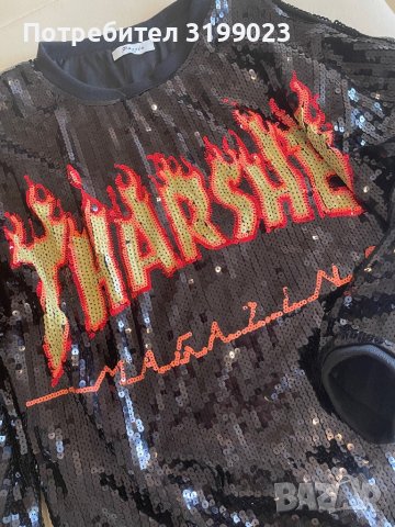 Дамска блуза 2xl с пайети, снимка 2 - Ризи - 37687341