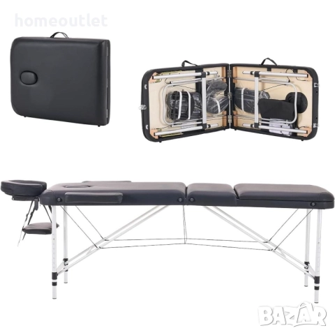 ПРОМОЦИЯ Многофункционална сгъваема маса за масаж YOUNIKE YNK-60-A3-BLACK