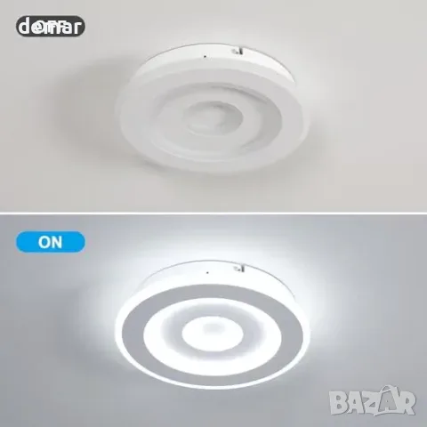 Comely кръгла LED таванна лампа 28W, 3150 lm, 6500K за дневни и кухни (Ø28 см), снимка 6 - Лампи за таван - 55827436
