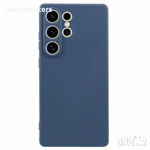 Силиконов кейс iPaky матиран, За Samsung Galaxy S25 Ultra, Тъмносин