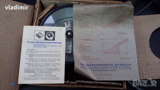манометър181120, снимка 2 - Лаборатория - 30826679