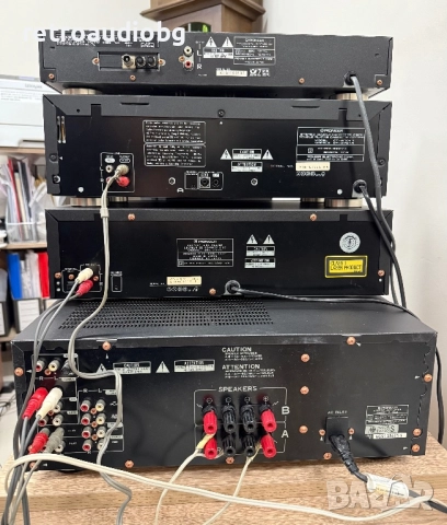 🔊Ретро аудио система сет PIONEER - усилвател, CD плеър, двукасетъчен дек, еквалайзер и тунер 🔊, снимка 3 - Аудиосистеми - 52891094