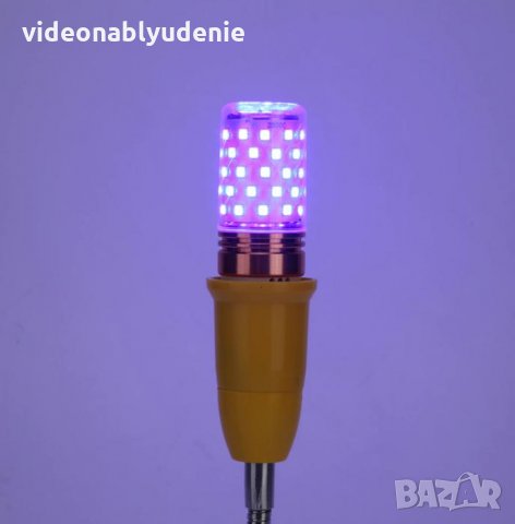 Антибактериална Бактерицидна Антивирус Гермицидна Крушка UV-C ОЗОН 60LED 60W Дезинфекция Стерилизира, снимка 3 - Други - 31003361