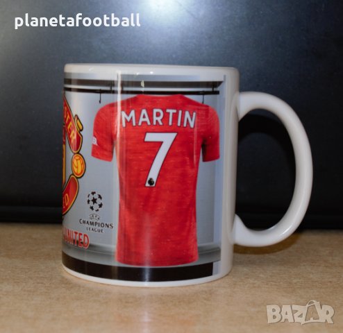 Чаша на Манчестър Юнайтед с име и номер!Футболна чаша Manchester United , снимка 3 - Фен артикули - 30552739