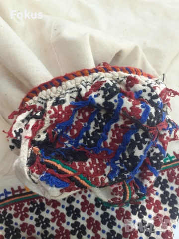 Стари дамски кенарени гащи от чеиз за народна носия, снимка 3 - Антикварни и старинни предмети - 53273734