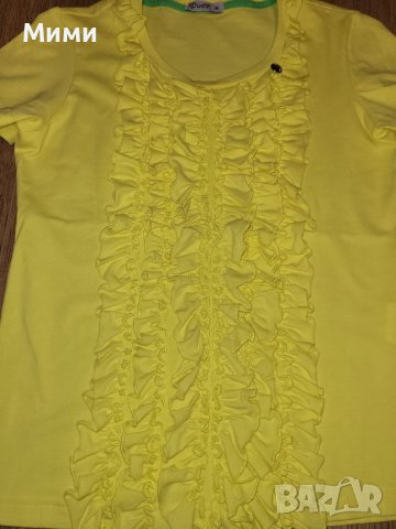 Жълта тениска блузка Lucy, снимка 2 - Тениски - 39310170