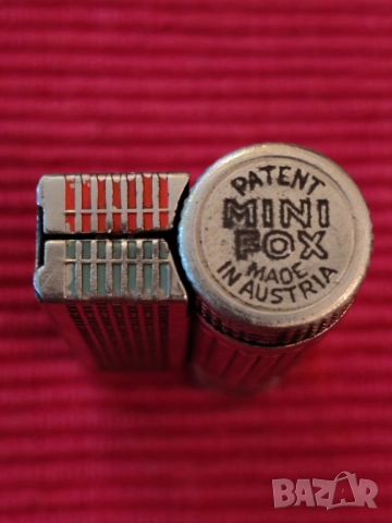 Винтидж бензинова запалка MINI FOX. , снимка 5 - Запалки - 51639455