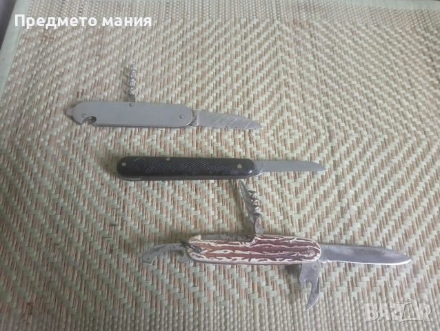 Лот от 3 колекционерски и ретро джобни ножчета, ножче ножка, снимка 5 - Ножове - 53940093