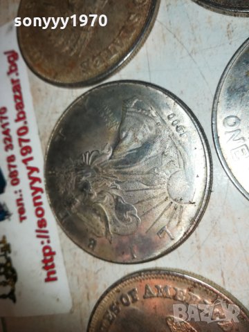 долари монети 6бр 1912201931, снимка 11 - Колекции - 31174179