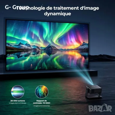 Видео Проектор Einyomily ! 4 K ,WiFi ,Блутут! Съвместим с Netflix и стрийминг приложения:, снимка 8 - Плейъри, домашно кино, прожектори - 55964163