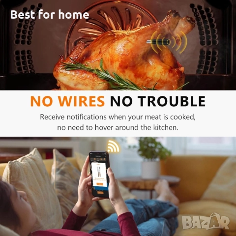 Безжичен термометър за месо , снимка 2 - Други стоки за дома - 51595335