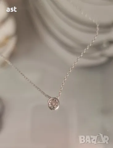 Много нежно сребърно колие, снимка 1