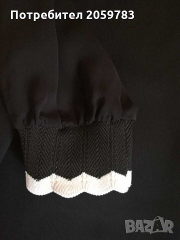 Дамска риза в черно и бяло , снимка 4 - Блузи с дълъг ръкав и пуловери - 30753779